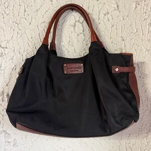 Kate Spade Black and Brown Tote Bag